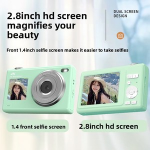 กล้องดิจิตอลสำหรับเด็ก 48MP วิดีโอ 4K หน้าจอ HD 2.8 นิ้ว จอแสดงผลคู่ สำหรับเด็ก - Product Image 4