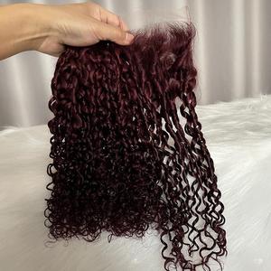 100% nguyên bó tóc con người với đóng cửa phía trước vô hình HD ren phía trước đóng cửa với Brazil bó tóc - Product Image 2