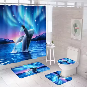 Ensemble d'accessoires <span class=keywords><strong>de</strong></span> salle <span class=keywords><strong>de</strong></span> bain pour la maison Cortina Para Bao <span class=keywords><strong>Rideau</strong></span> <span class=keywords><strong>de</strong></span> <span class=keywords><strong>douche</strong></span> Beach Design Rideaux <span class=keywords><strong>de</strong></span> bain <span class=keywords><strong>de</strong></span> mer - Product Image 5