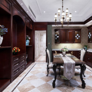 NICOCABINET Armoire de <span class=keywords><strong>cuisine</strong></span> italienne sur mesure <span class=keywords><strong>Meuble</strong></span> classique de luxe en bois massif avec <span class=keywords><strong>évier</strong></span> et dosseret Design unique - Product Image 1