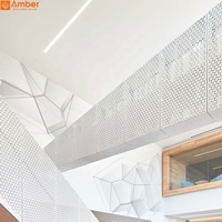 Maille métallique perforée décorative en acier inoxydable sur mesure, avec trous ronds de 5 mm, pour garde-corps d'escalier