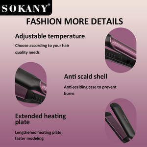 Lisseur et boucleur manuel SOKANY6505 en céramique pour cheveux, contrôlé par <span class=keywords><strong>application</strong></span>, pour usage transfrontalier - Product Image 3