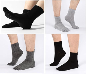 <span class=keywords><strong>Calcetines</strong></span> de algodón deportivos para hombre con cinco dedos separados, <span class=keywords><strong>calcetines</strong></span> de running con dedos separados - Product Image 4