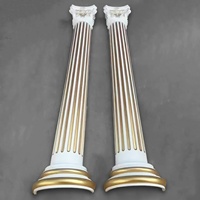Pilastres et colonnes en plâtre PU EverWall Classic Room Design, couleur personnalisée, prix de gros d'usine