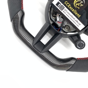 Volante de Fibra de Carbono CCExcellent para Porsche Panamera <span class=keywords><strong>GTS</strong></span> 991.2 Carrera 911 992 718 GT4 RS 982 Boxster Cayman <span class=keywords><strong>Macan</strong></span> <span class=keywords><strong>2017</strong></span>+ - Product Image 2