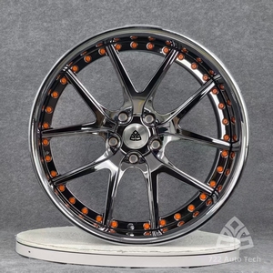 Cerchi Cromati 722Auto Forgiati in 2 Pezzi da 19-22 Pollici Deep Dish Step Lip 5x112 5x120 5x130 per Bentley Bentayga Lamborghini Urus <span class=keywords><strong>Aston</strong></span> - Product Image 1