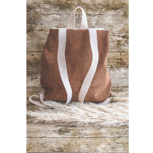 Sac à Dos Enfant Personnalisé Vanille Brodé en Coton Velours pour Maternelle ou Crèche - Product Image 6