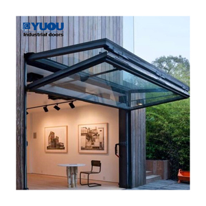 Chine <span class=keywords><strong>Porte</strong></span> de <span class=keywords><strong>garage</strong></span> verticale pliante de haute qualité Belle <span class=keywords><strong>porte</strong></span> commerciale automatique bon marché en verre transparent haute performance - Product Image 3