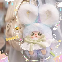 Peluche de lapin fée à trois fleurs pour bébé, 100% originale, nouveau jouet, boîte aveugle, prix de gros