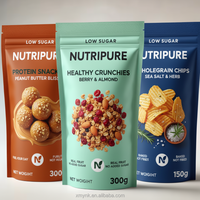Sachet de conditionnement réutilisable transparent noir pour assaisonnement au sel de mer et aux truffes, personnalisé, de qualité alimentaire, homologué FDA, robuste