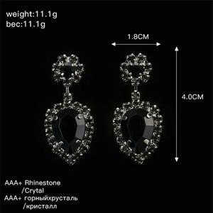 Boucles d'oreilles pendantes à la mode, boucles d'oreilles décoratives en strass, boucles d'oreilles à la mode pour femmes, bijoux sexy pour boîte de nuit E248 - Product Image 5