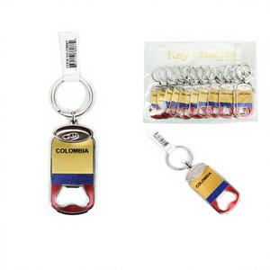 Porte-clés décapsuleur en acier inoxydable imprimé Colombie 4 pouces, 300 pièces, 25DZ/CS, Modèle 378087 - Product Image 1