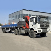 Vente flash : grue à flèche télescopique SHACMAN X3000 de 30 à 50 tonnes, grue montée sur camion, grue hydraulique, manipulateur avec télécommande