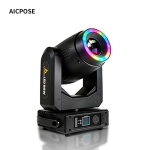 AICPOSE - Luz Móvil LED BSW de 250 W para DJ, Fiestas, Bodas, DMX 3 en 1 con Anillo - Product Image 1
