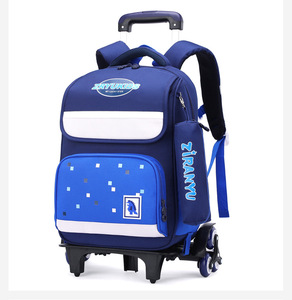 Sac de courses à roulettes grande capacité avec motifs imprimés pour écoliers, cartable à roulettes pour enfants, sac à dos pour collégiens et lycéens - Product Image 6