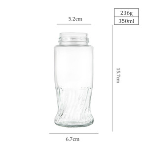 En Existencia, Listo para Enviar, Tarro de Vidrio para Nido de Pájaro de Alta Calidad, 350 ml, 480 ml, Bonito Diseño con Tapa de Rosca de Aluminio - Product Image 5
