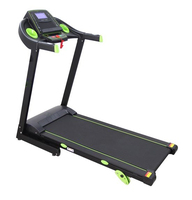 Treadmill Lipat Berkualitas Tinggi untuk Rumah, Beban Maksimal 110kg, Layar LCD, Treadmill Elektrik dengan Motor DC 1.25HP