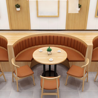 Ensemble de canapé, table et chaises pour cafétéria, restaurant de hot pot, restaurant japonais, salon de thé, magasin de thé au lait, restaurant-bar