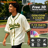 Maillot de baseball personnalisé par sublimation à faible MOQ (10 pièces) pour marques de boutiques, design graphique exclusif, streetwear, tenue d'équipe, DIY