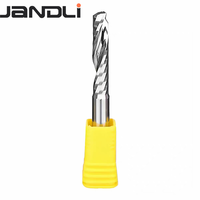 Fraise spirale en carbure de tungstène à grain ultra-fin, revêtement TiCN, à une seule dent, pour découpe CNC de l'acrylique, du PVC et du bois, ODM OEM