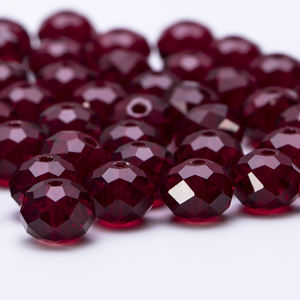 Cuentas de Cristal Rondelle de 4mm 6mm 8mm Colores Originales Cuentas Redondas Facetadas para Fabricación de Joyería y Manualidades DIY - Product Image 5