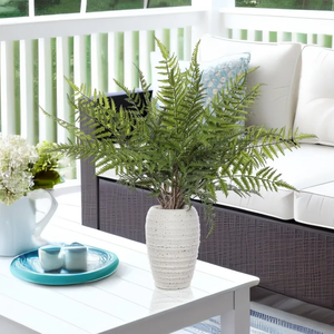 Commercio all'ingrosso di decorazioni da giardino per la casa arbusti cespugli di erba persiana foglie di felce artificiali di plastica erba in vaso pianta artificiale all'ingrosso - Product Image 2