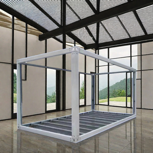 Marco de contenedor de acero galvanizado de 20 pies para habitación familiar modular Casa de <span class=keywords><strong>calle</strong></span> prefabricada para sala de estar - Product Image 5