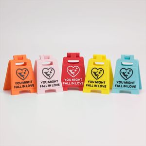 3D Printed Plastic Durable Mini Warning Signs Falling <strong>Love</strong> Valentine's Day Graduation Confession Decorations <strong>I</strong> <strong>Love</strong> You Personal - Product Image 1