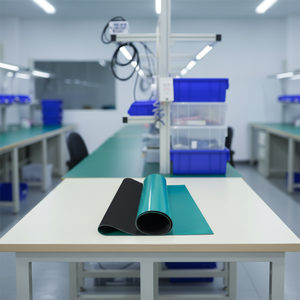 工業用クリーンルーム帯電防止ゴム<span class=keywords><strong>Esd</strong></span>テーブルマット<span class=keywords><strong>ESD</strong></span>帯電防止ゴムマット1.2m x 10m - Product Image 3