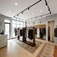 Porte-vêtements pour magasin de vêtements, porte-vêtements sur pied, logo personnalisé, présentoir d'exposition