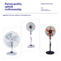 Ventilateur sur pied/de table/cadeau alimenté par courant alternatif, 16 pouces, moteur en cuivre pur à 4 niveaux, 45W, 66MM*12MM, vente directe d'usine