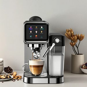 Cafetera <span class=keywords><strong>Espresso</strong></span> y Cappuccino de <span class=keywords><strong>20</strong></span> Bares, Cafetera Latte con Espumador de Leche Automático, Cafetera <span class=keywords><strong>Espresso</strong></span> en Diseño de Acero Inoxidable - Product Image 6