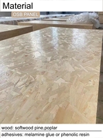 Panneau OSB 18mm 9mm en contreplaqué 4x8, surface finie, certifié CE pour la construction de toitures extérieures