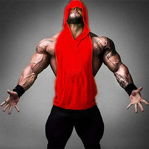 <span class=keywords><strong>Chaleco</strong></span> Deportivo de Gimnasio para <span class=keywords><strong>Hombre</strong></span>, Cómodo, de Secado Rápido, Transpirable, <span class=keywords><strong>con</strong></span> <span class=keywords><strong>Capucha</strong></span>, Tejido de Punto, para Uso Casual, Venta al Por Mayor - Product Image 1