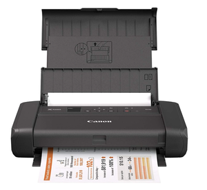 เครื่องพิมพ์อิงค์เจ็ทไร้สายแบบพกพา Canon TR150 ใช้แบตเตอรี่ พิมพ์เอกสารและภาพถ่ายคุณภาพสูง Canon PIXMA TR150 Pro - Product Image 1