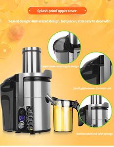 Máquina de jugo de gran calibre multifunción comercial Exprimidor de frutas recién exprimido automático - Product Image 6