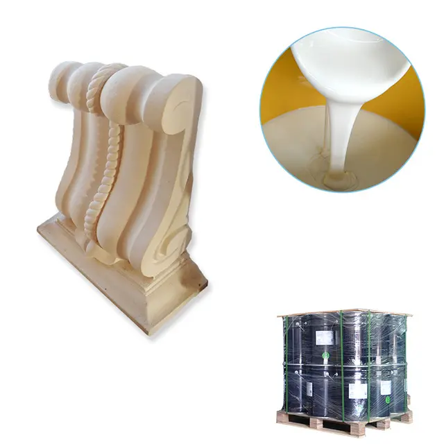 100:2 caoutchouc de silicone liquide de qualité industrielle à deux composants pour meubles en béton et sanitaires