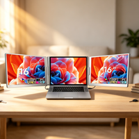 Produits Tendances 2026 : Moniteur Portable Double Écran 1200p pour Ordinateur Portable de Jeu, Extension d'Écran 16 Pouces pour Windows et Mac