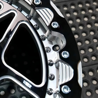 Jantes en alliage forgé AX 18x5 18x12 Beadlock Noir brillant usiné Drag Racing 3 pièces pour Corvette C7 Z06 2015 Jantes personnalisées