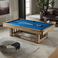 Table de billard 3-en-1 SQF Roma Series 8FT avec finition marbre, taille personnalisée, en MDF, multi-jeux pour la maison et le club