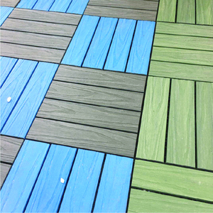 Piastrelle per Pavimenti Esterni in WPC Effetto Legno 30x30cm, Alta Capacità di Carico, per Giardino e Cortile, Bassa Manutenzione - Product Image 2