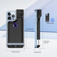 Lector de Códigos de Barras QR Portátil Mini JR 101DC, Escáner de Códigos de Barras 2D Inalámbrico BT para Gestión de Inventario de Almacén