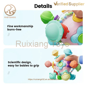 ของเล่นสำหรับเด็กทารกที่ได้รับการฝึกประสาทสัมผัสของเล่นซิลิโคนนิ่มสำหรับกัดสั่นด้วยมือรูปทรงดาวของเล่นที่ได้รับแรงบันดาลใจจากเสียงจากแมนฮัตตัน - Product Image 5