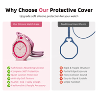 Produit le plus vendu 2026 : Étui de protection portable pour montre, coque intégrale en silicone anti-chute et anti-choc