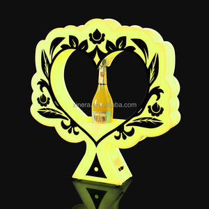 Custom <b>LED</b> Heart-Shaped Wine Bottle Presenter, Luminous <b>Tree</b>-Style Holder for Nightclub VIP Service - Product Image 5