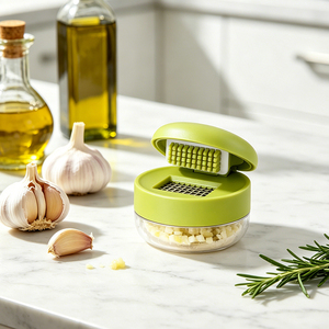 Presse-ail multifonction DF22, hachoir à ail, presse-ail de cuisine, hachoir à gingembre et oignon, outil pour écraser les aliments pour bébés - Product Image 4