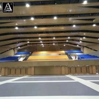 Sièges fixes pour stades intérieurs, tribunes en plastique HDPE pour arènes sportives, basketball et football