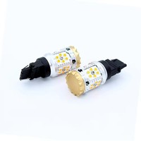Offre Spéciale voiture LED clignotants ampoules 3156 3157 7440 7443 avec résistance intégrée ambre pour voiture CANBUS LED ampoule lumière