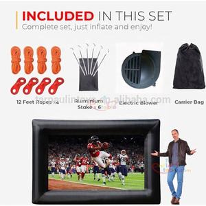 Kit de Pantalla de Cine Inflable Todo en Uno para Exteriores de 8 a 30 pies con Soplador y Accesorios para Acampar en el Patio Trasero - Product Image 4