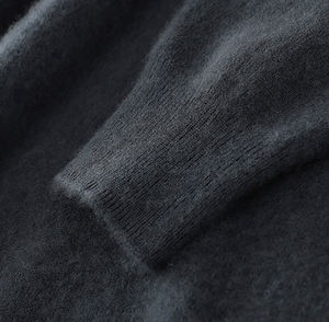 Suéter de Lana de Mongolia Interior, Personalizable con Logotipo, Jersey de Lana para Hombre, Color Sólido, Manga Larga, Cálido, Capa Interior de Lana para Invierno - Product Image 5